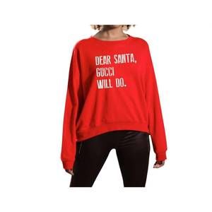 NEW NOBRAND dear santa sweatshirt in red
